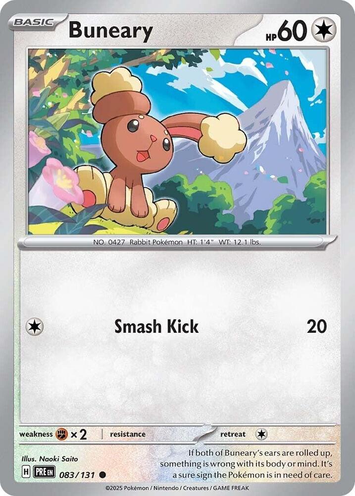 Pokemon Buneary 83/131 Prismatic Evolutions