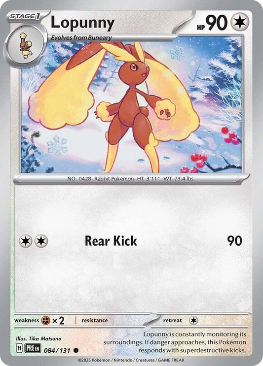 Pokemon Lopunny 84/131 Prismatic Evolutions
