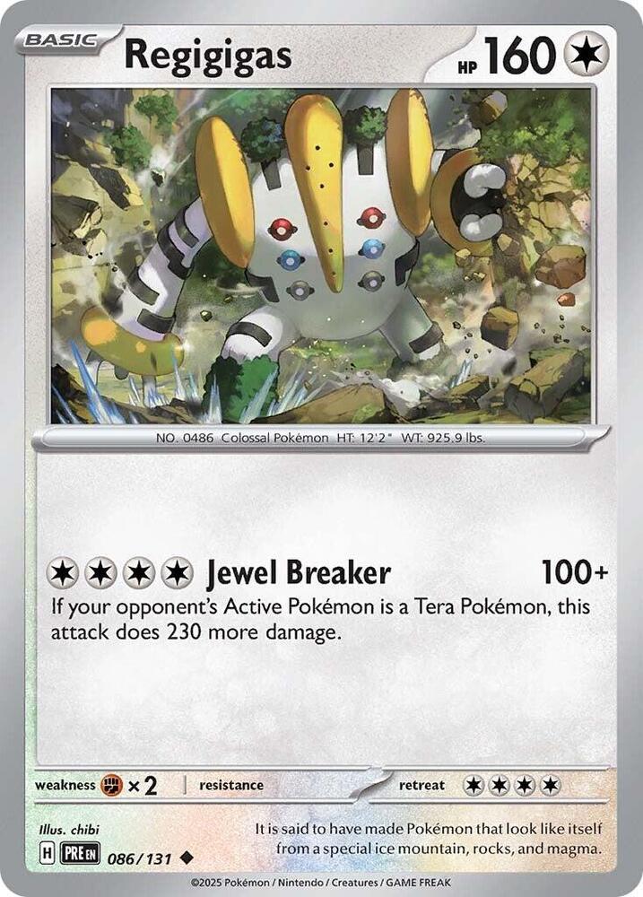 Pokemon Regigigas 86/131 Prismatic Evolutions