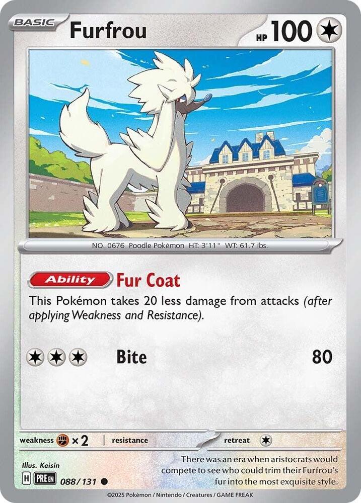 Pokemon Furfrou 88/131 Prismatic Evolutions
