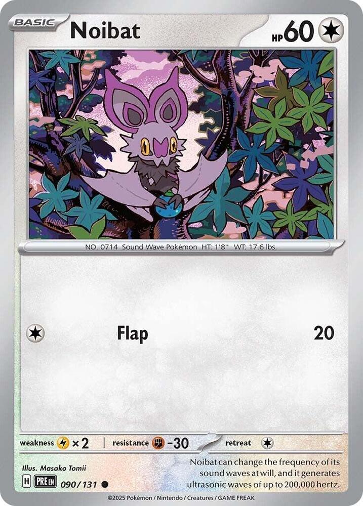 Pokemon Noibat 90/131 Prismatic Evolutions