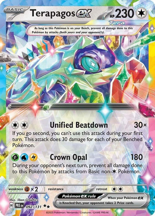 Pokemon Terapagos ex 92/131 Prismatic Evolutions