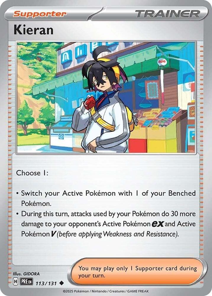 Pokemon Kieran 113/131 Prismatic Evolutions