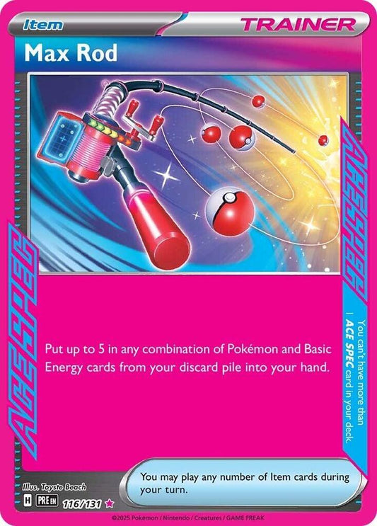 Pokemon Max Rod 116/131 Prismatic Evolutions