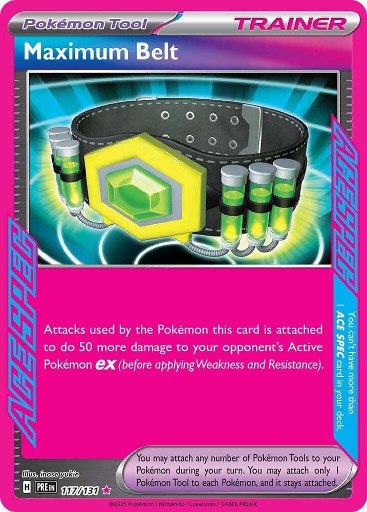 Pokemon Maximum Belt 117/131 Prismatic Evolutions