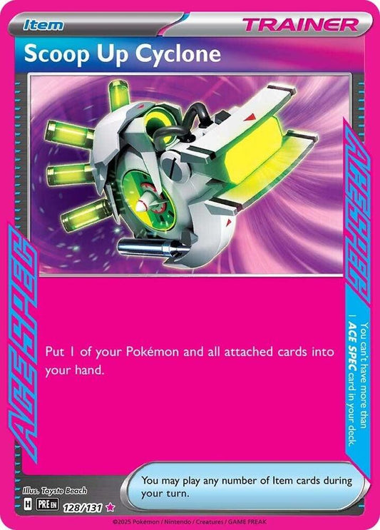 Pokemon Scoop Up Cyclone 128/131 Prismatic Evolutions