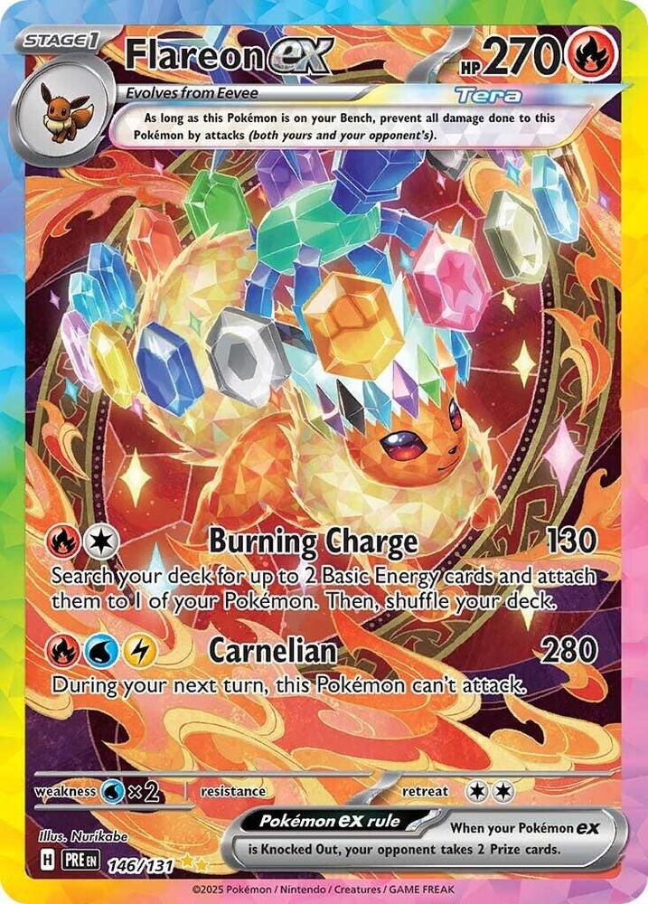 Pokemon Flareon ex 146/131 Prismatic Evolutions