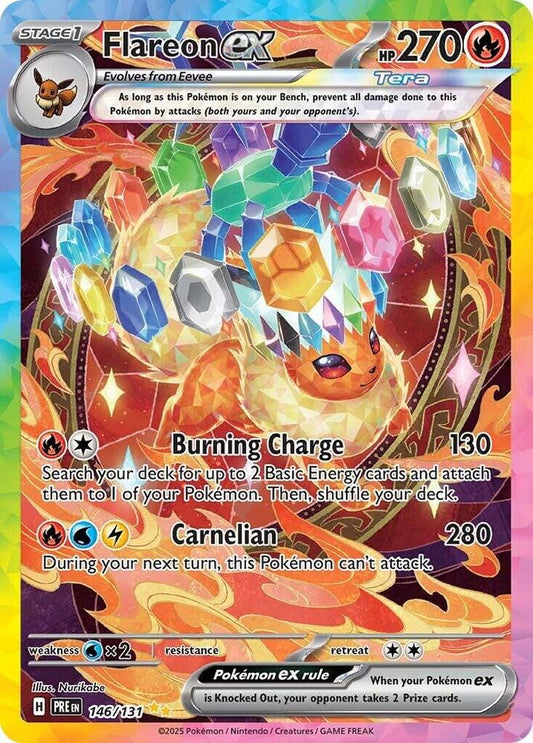 Pokemon Flareon ex 146/131 Prismatic Evolutions