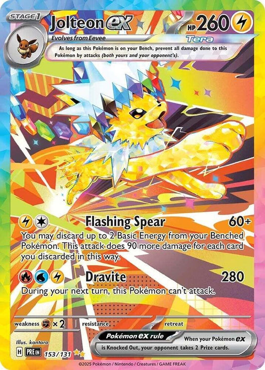 Pokemon Jolteon ex 153/131 Prismatic Evolutions