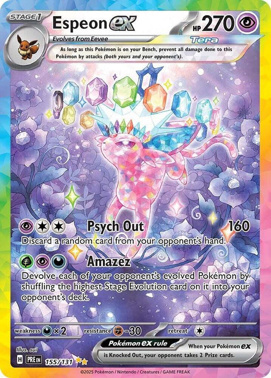 Pokemon Espeon ex 155/131 Prismatic Evolutions
