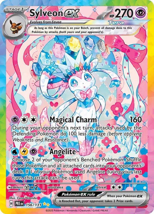 Pokemon Sylveon ex 156/131 Prismatic Evolutions
