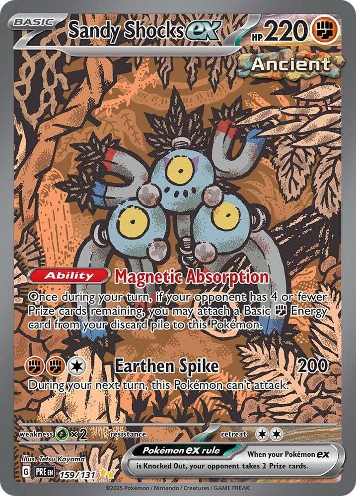 Pokemon Sandy Shocks ex 159/131 Prismatic Evolutions