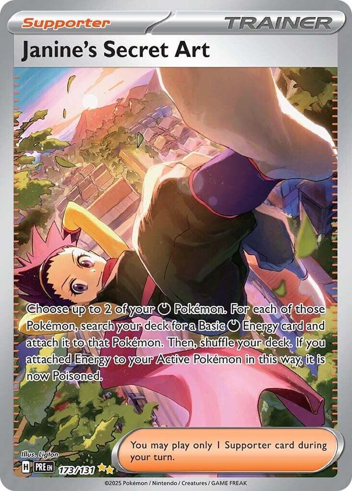 Pokemon Janine's Secret Art 173/131 Prismatic Evolutions