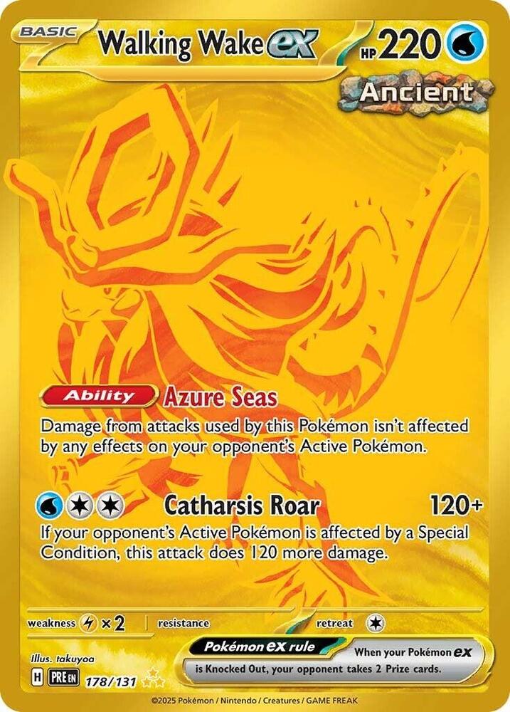 Pokemon Walking Wake ex 178/131 Prismatic Evolutions