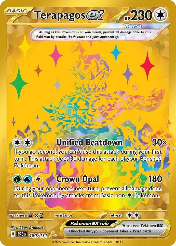 Pokemon Terapagos ex 180/131 Prismatic Evolutions