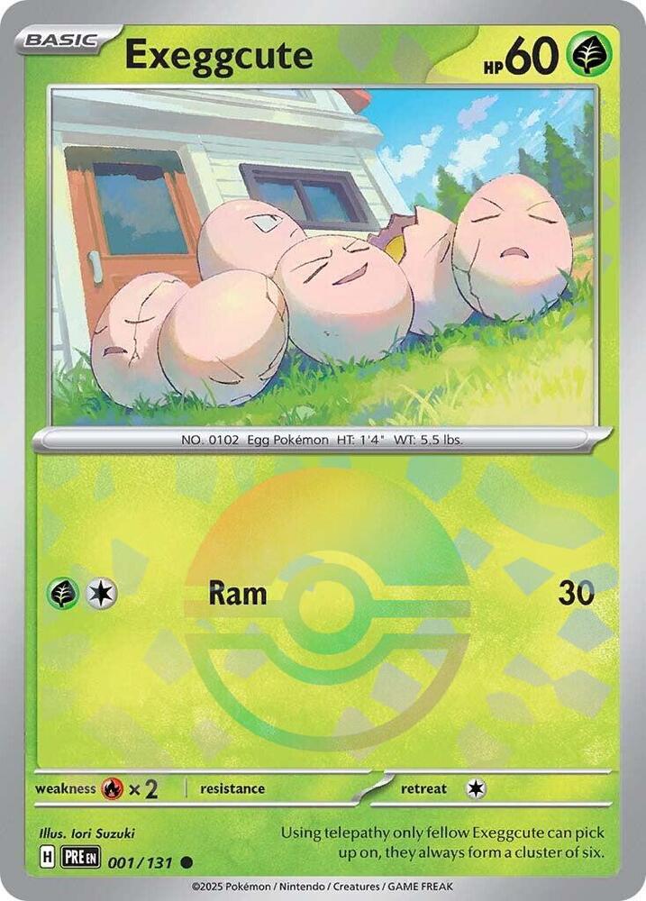 Pokemon Exeggcute (Poké Ball) 1/131 Prismatic Evolutions
