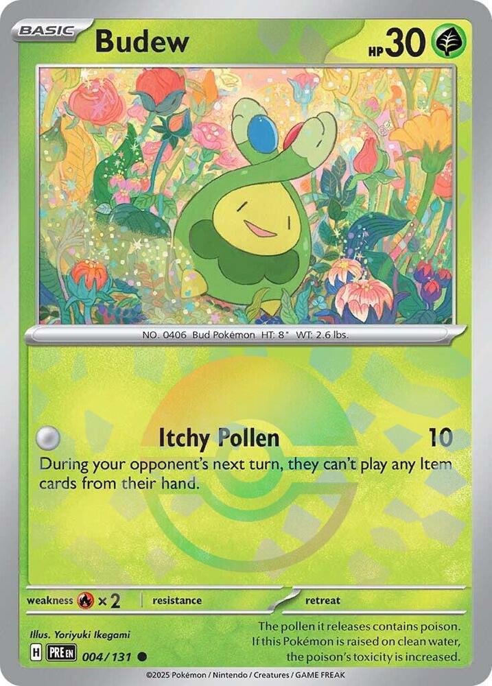 Pokemon Budew (Poké Ball) 4/131 Prismatic Evolutions