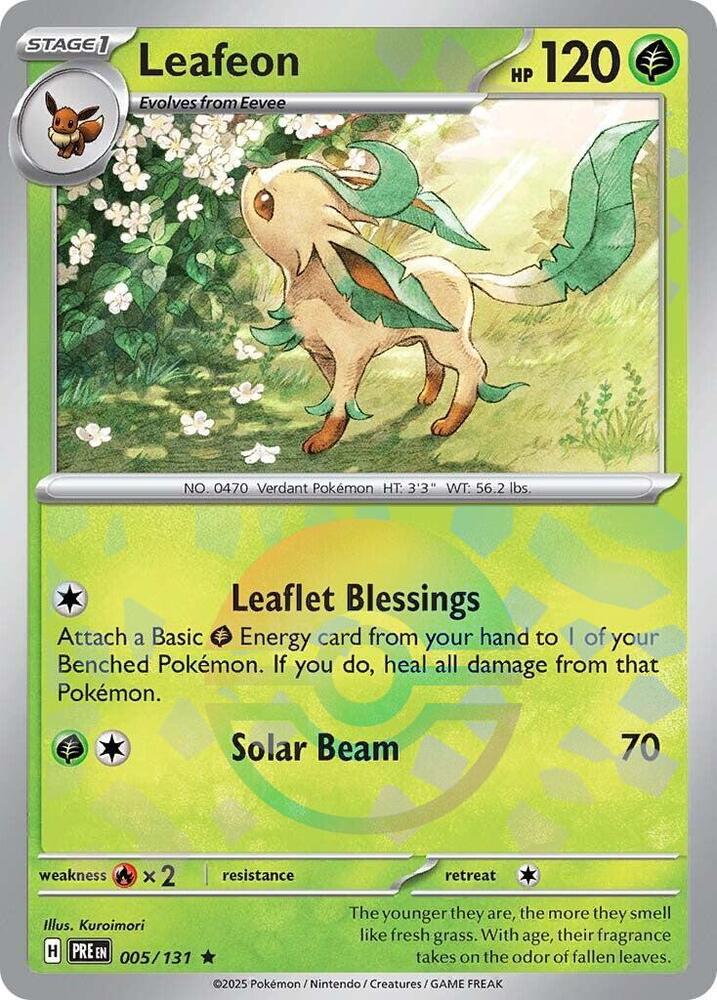 Pokemon Leafeon (Poké Ball) 5/131 Prismatic Evolutions