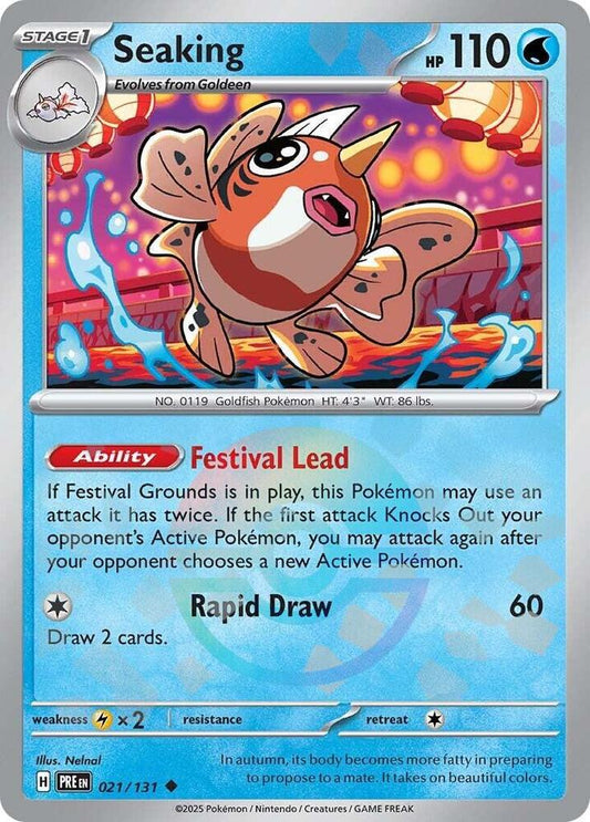 Pokemon Seaking (Poké Ball) 21/131 Prismatic Evolutions