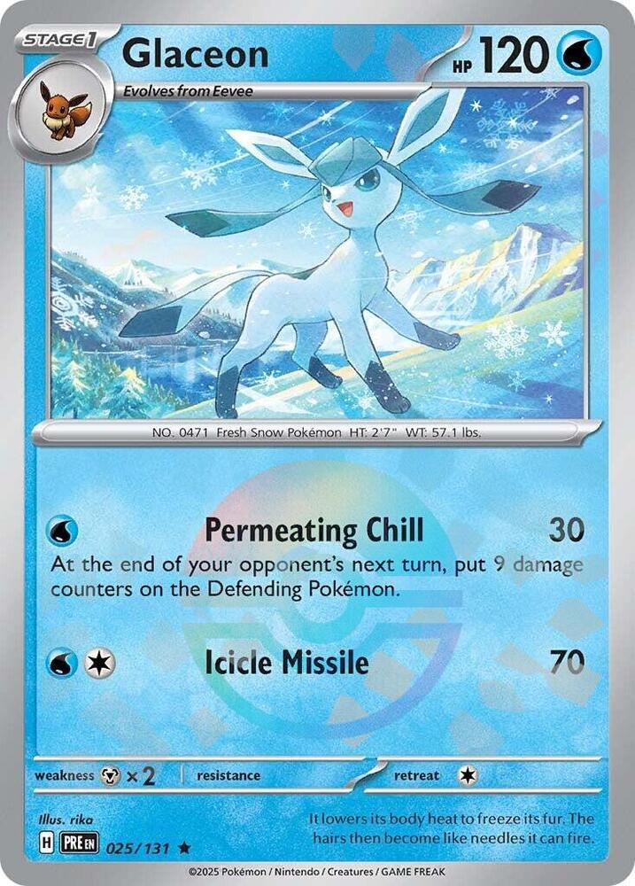 Pokemon Glaceon (Poké Ball) 25/131 Prismatic Evolutions