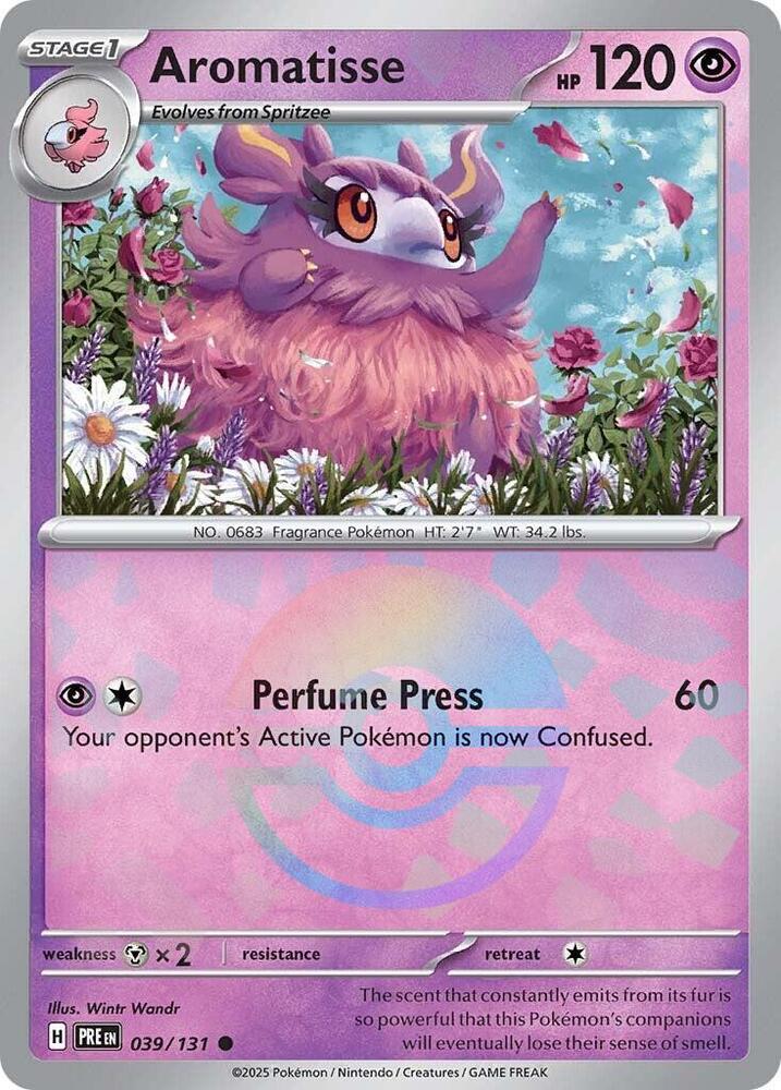 Pokemon Aromatisse (Poké Ball) 39/131 Prismatic Evolutions