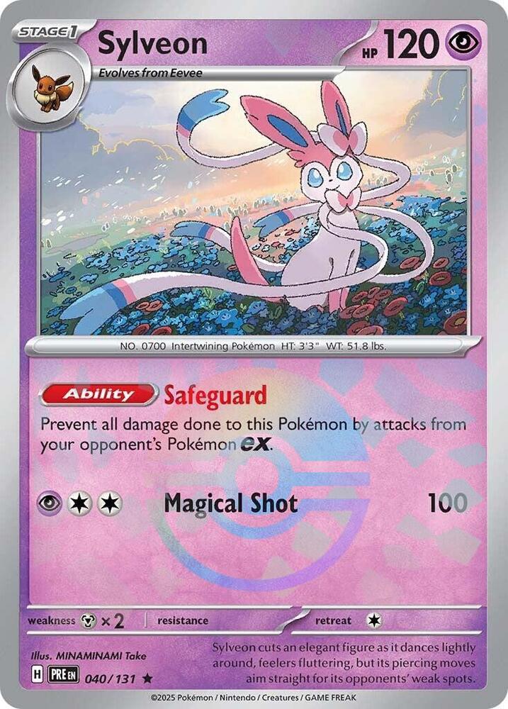 Pokemon Sylveon (Poké Ball) 40/131 Prismatic Evolutions