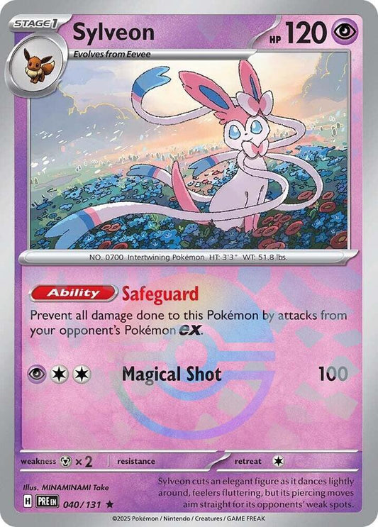 Pokemon Sylveon (Poké Ball) 40/131 Prismatic Evolutions