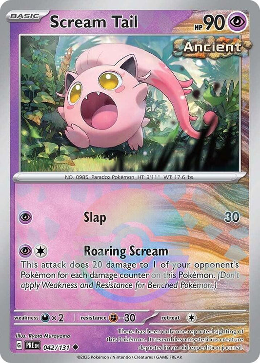 Pokemon Scream Tail (Poké Ball) 42/131 Prismatic Evolutions
