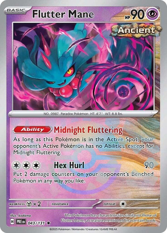 Pokemon Flutter Mane (Poké Ball) 43/131 Prismatic Evolutions