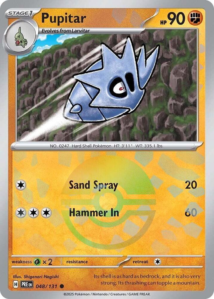 Pokemon Pupitar (Poké Ball) 48/131 Prismatic Evolutions