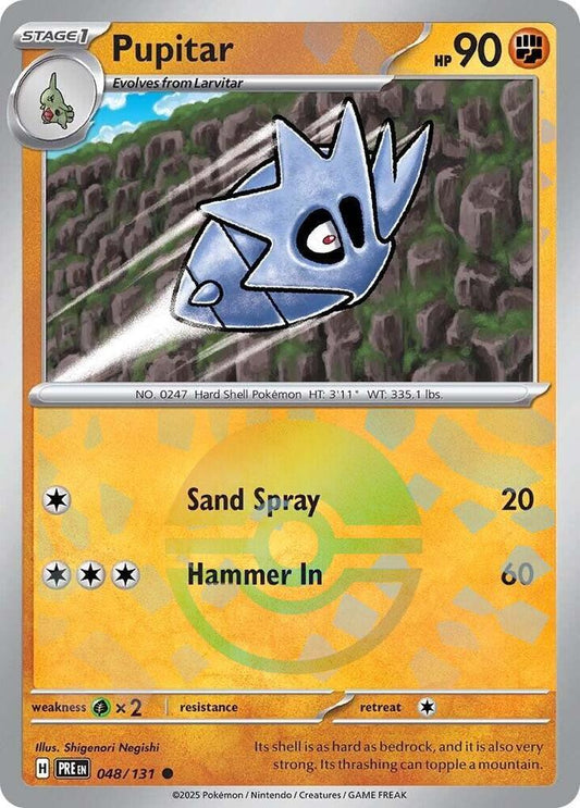 Pokemon Pupitar (Poké Ball) 48/131 Prismatic Evolutions