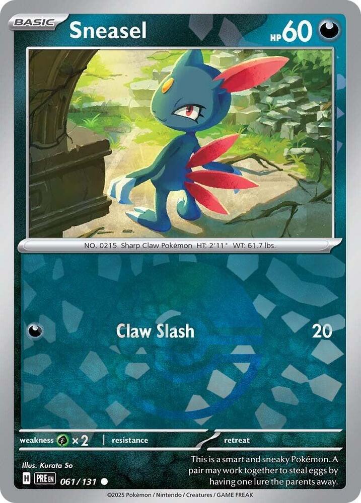 Pokemon Sneasel (Poké Ball) 61/131 Prismatic Evolutions