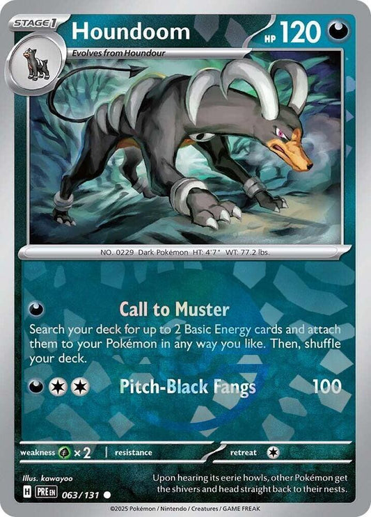 Pokemon Houndoom (Poké Ball) 63/131 Prismatic Evolutions