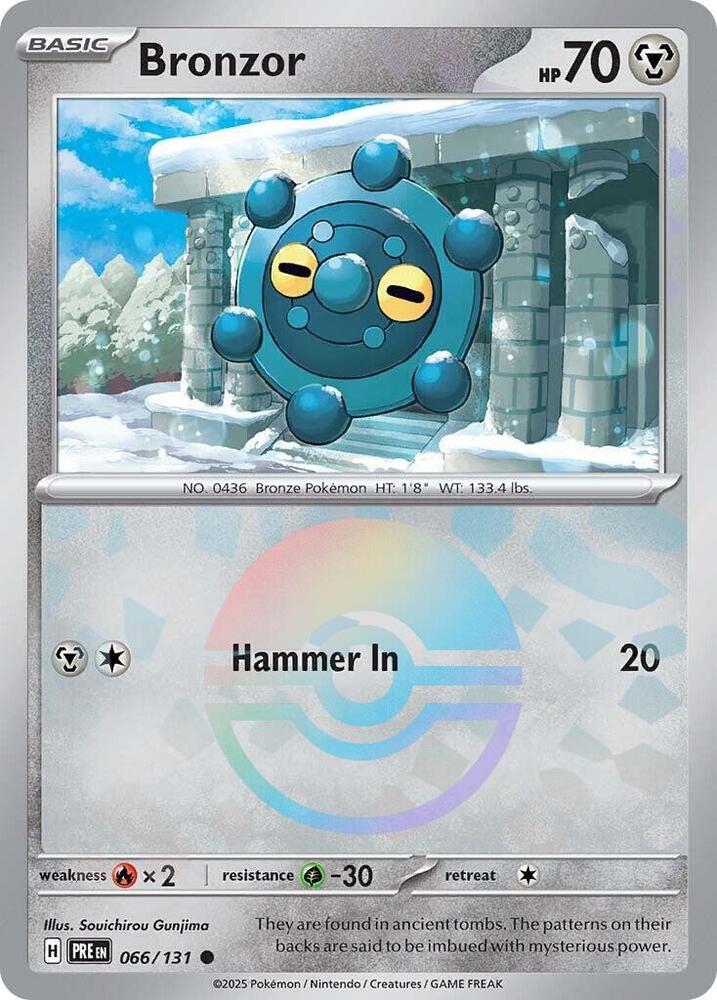 Pokemon Bronzor (Poké Ball) 66/131 Prismatic Evolutions