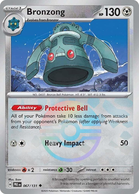 Pokemon Bronzong (Poké Ball) 67/131 Prismatic Evolutions