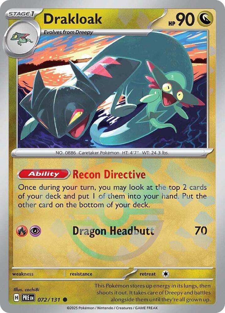 Pokemon Drakloak (Poké Ball) 72/131 Prismatic Evolutions