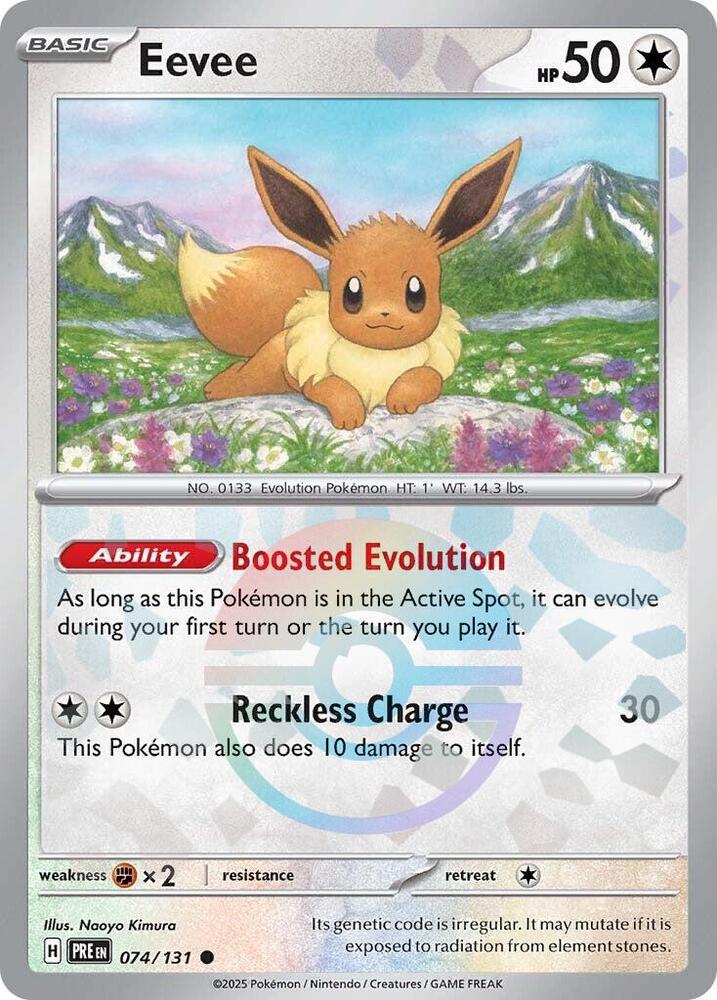 Pokemon Eevee (Poké Ball) 74/131 Prismatic Evolutions