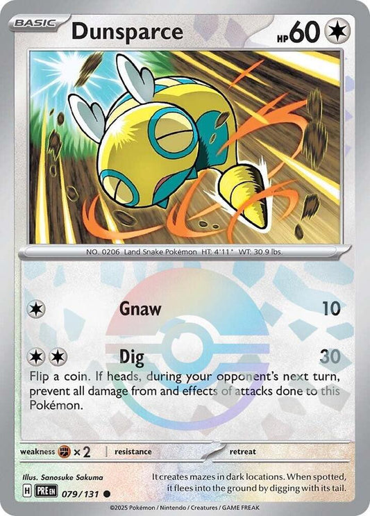 Pokemon Dunsparce (Poké Ball) 79/131 Prismatic Evolutions