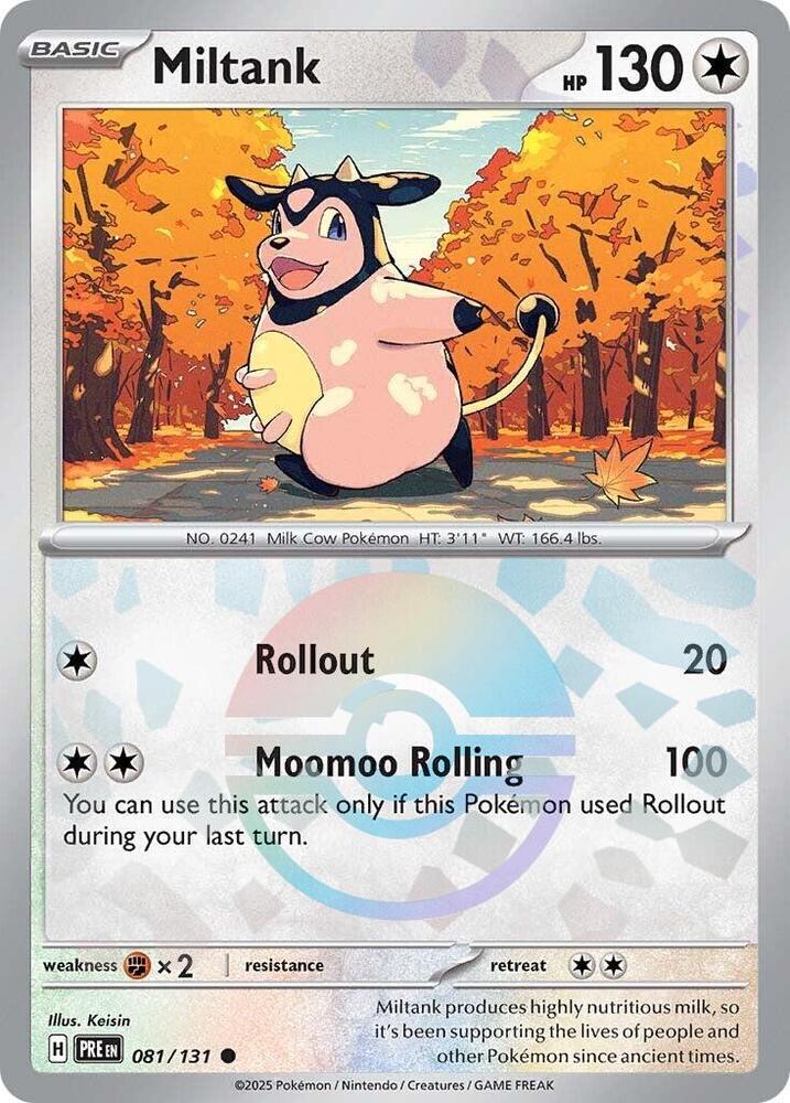Pokemon Miltank (Poké Ball) 81/131 Prismatic Evolutions