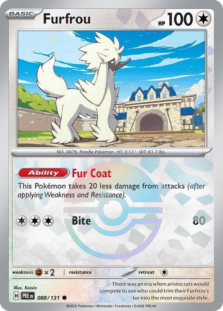 Pokemon Furfrou (Poké Ball) 88/131 Prismatic Evolutions