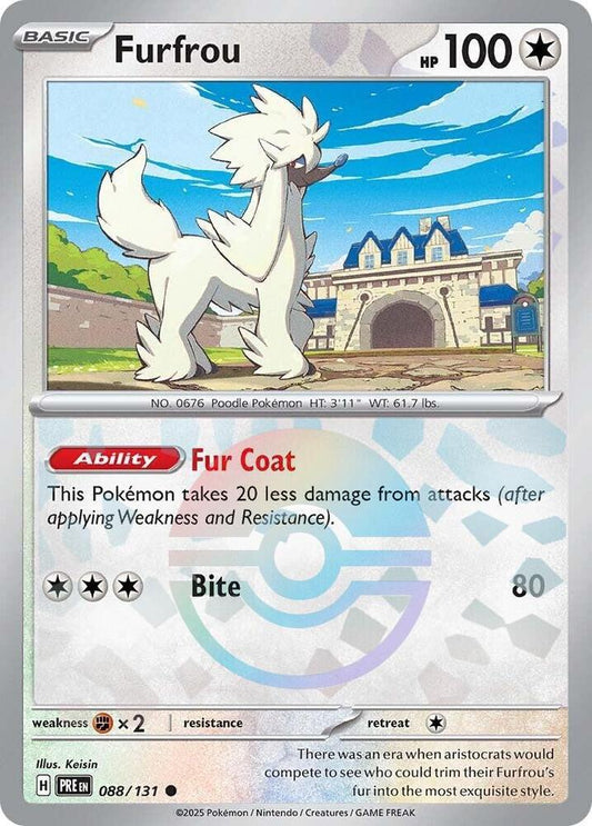 Pokemon Furfrou (Poké Ball) 88/131 Prismatic Evolutions