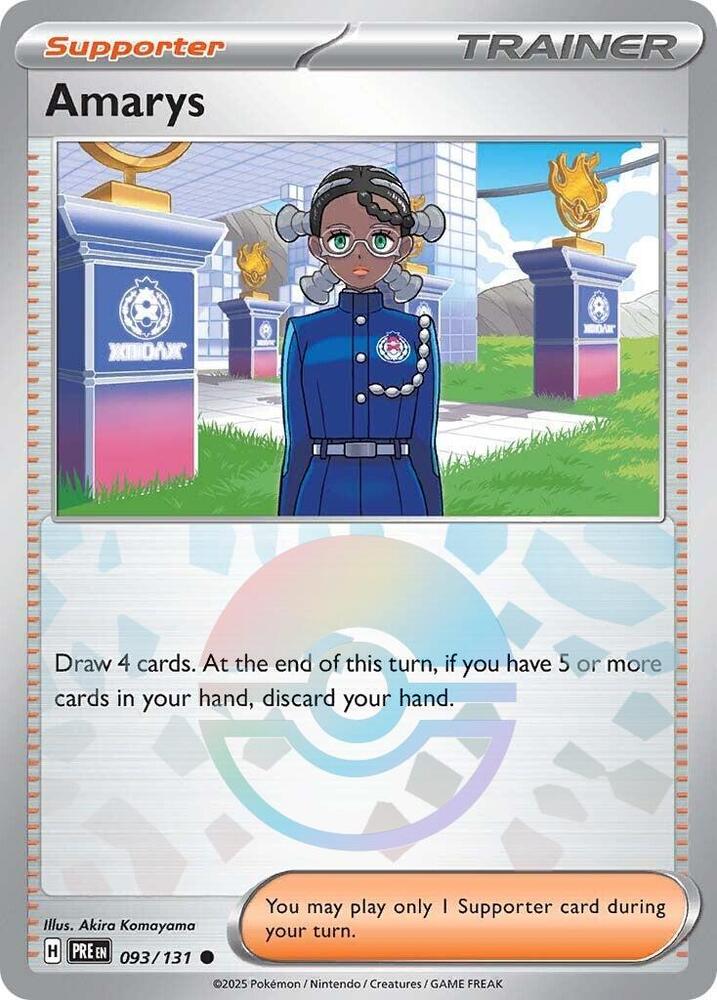 Pokemon Amarys (Poké Ball) 93/131 Prismatic Evolutions