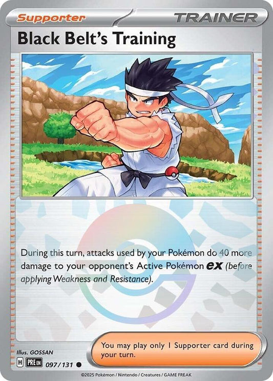 Pokemon Black Belt's Training (Poké Ball) 97/131 Prismatic Evolutions