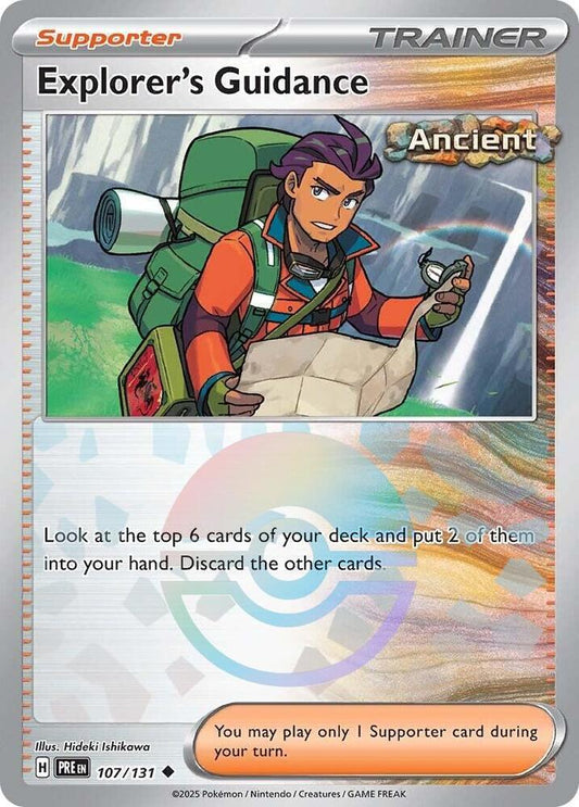 Pokemon Explorer's Guidance (Poké Ball) 107/131 Prismatic Evolutions