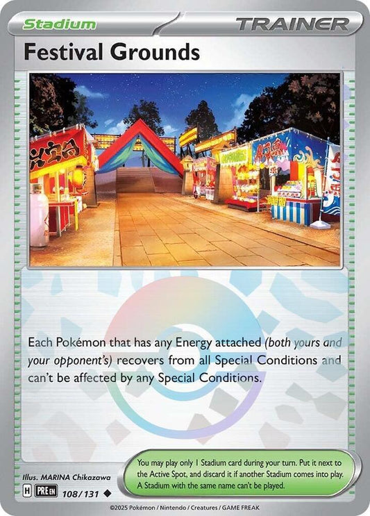 Pokemon Festival Grounds (Poké Ball) 108/131 Prismatic Evolutions
