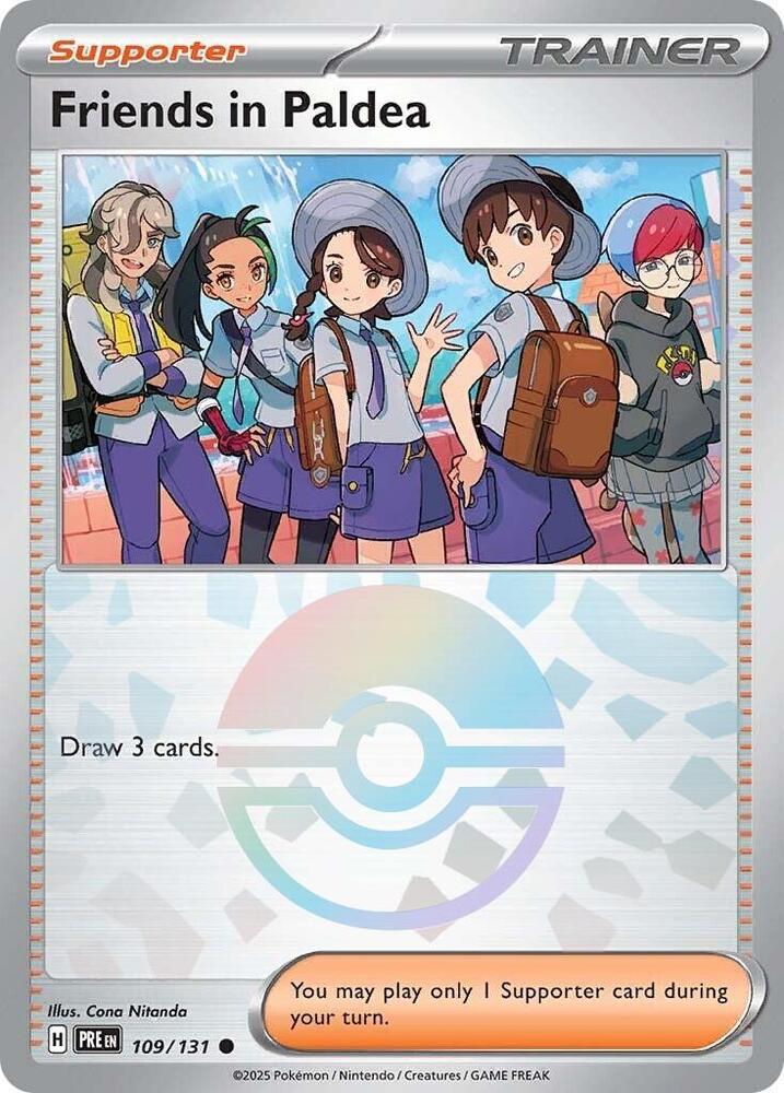 Pokemon Friends in Paldea (Poké Ball) 109/131 Prismatic Evolutions