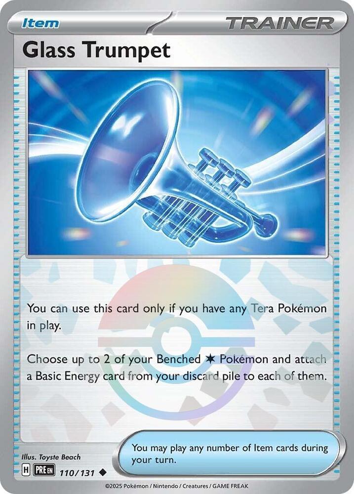 Pokemon Glass Trumpet (Poké Ball) 110/131 Prismatic Evolutions