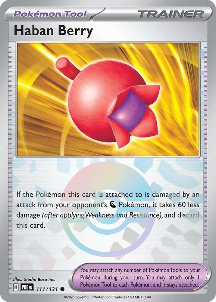Pokemon Haban Berry (Poké Ball) 111/131 Prismatic Evolutions