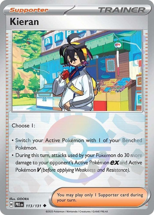 Pokemon Kieran (Poké Ball) 113/131 Prismatic Evolutions
