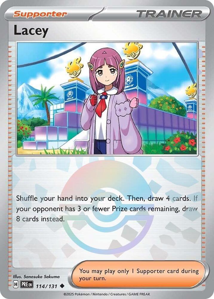 Pokemon Lacey (Poké Ball) 114/131 Prismatic Evolutions